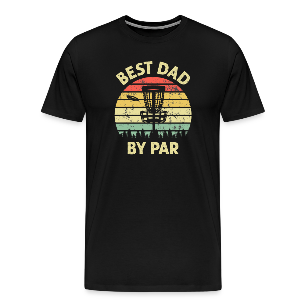 Best Dad By Par Disc Golf Men's Premium T-Shirt - black