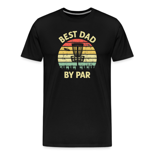 Best Dad By Par Disc Golf Men's Premium T-Shirt - black