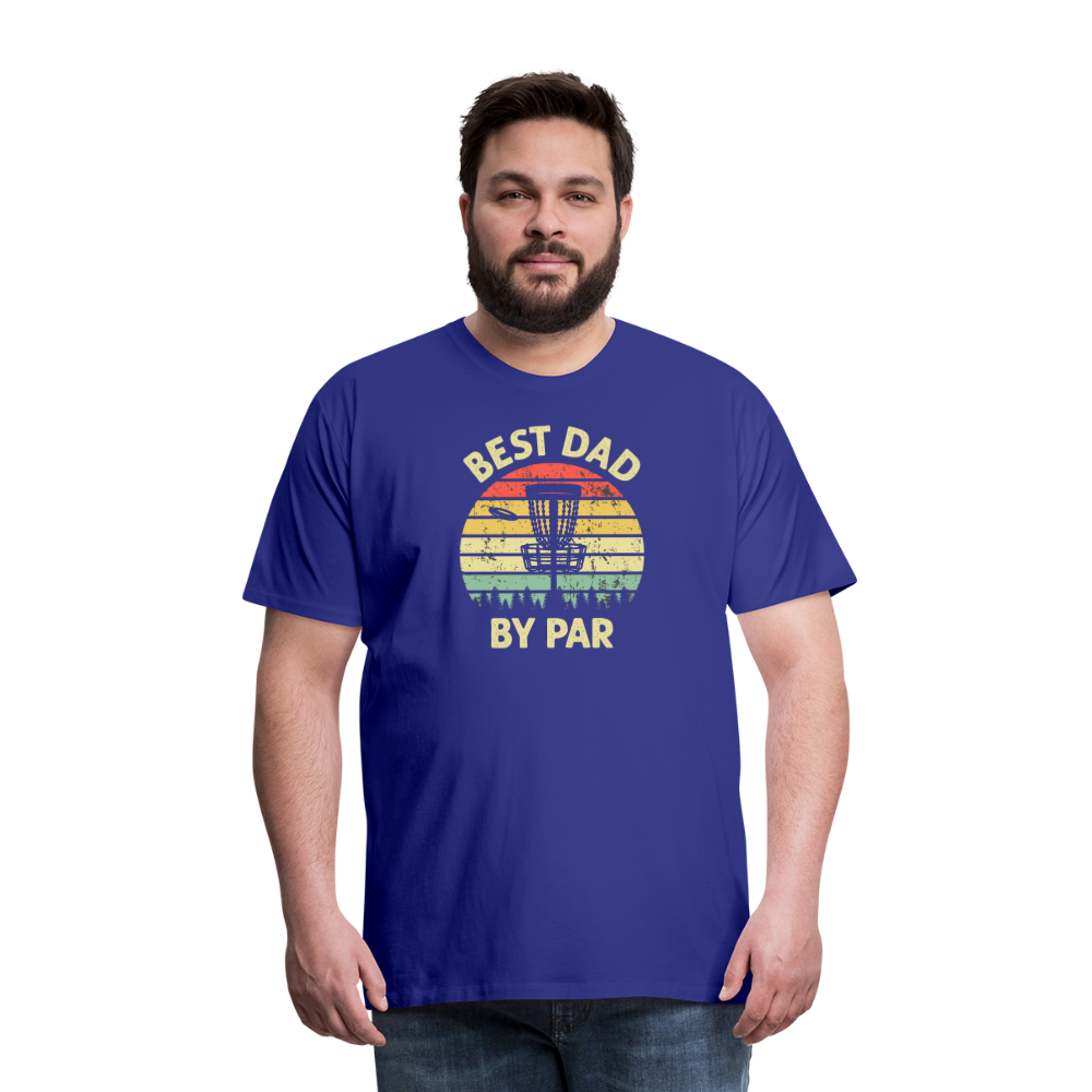 Best Dad By Par Disc Golf Men's Premium T-Shirt - royal blue