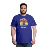 Best Dad By Par Disc Golf Men's Premium T-Shirt - royal blue