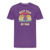 Best Dad By Par Disc Golf Men's Premium T-Shirt - purple