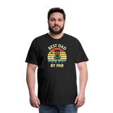 Best Dad By Par Disc Golf Men's Premium T-Shirt - charcoal grey