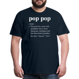 Pop Pop Definition Men's Premium T-Shirt - deep navy