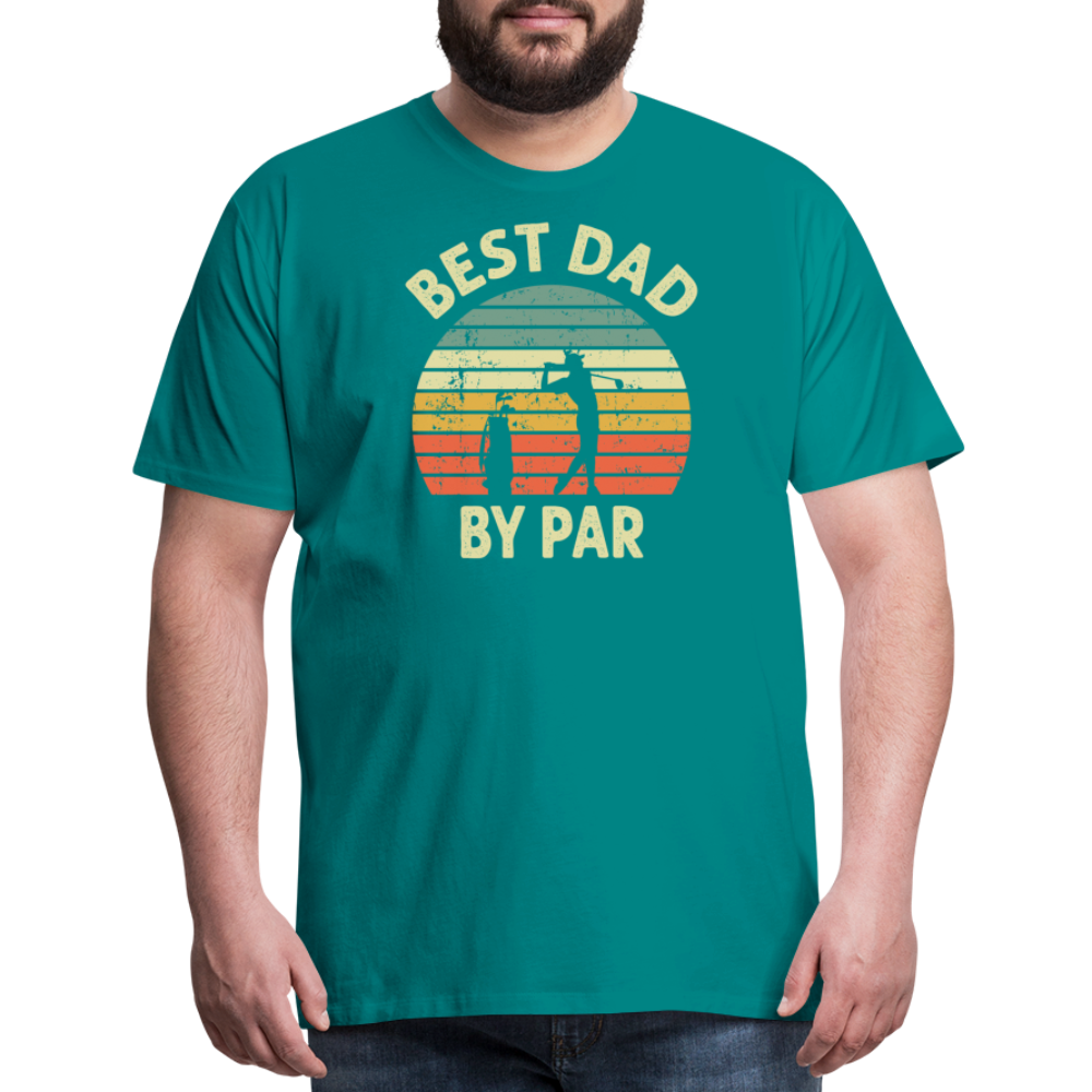 Best Dady By Par Men's Premium T-Shirt - teal