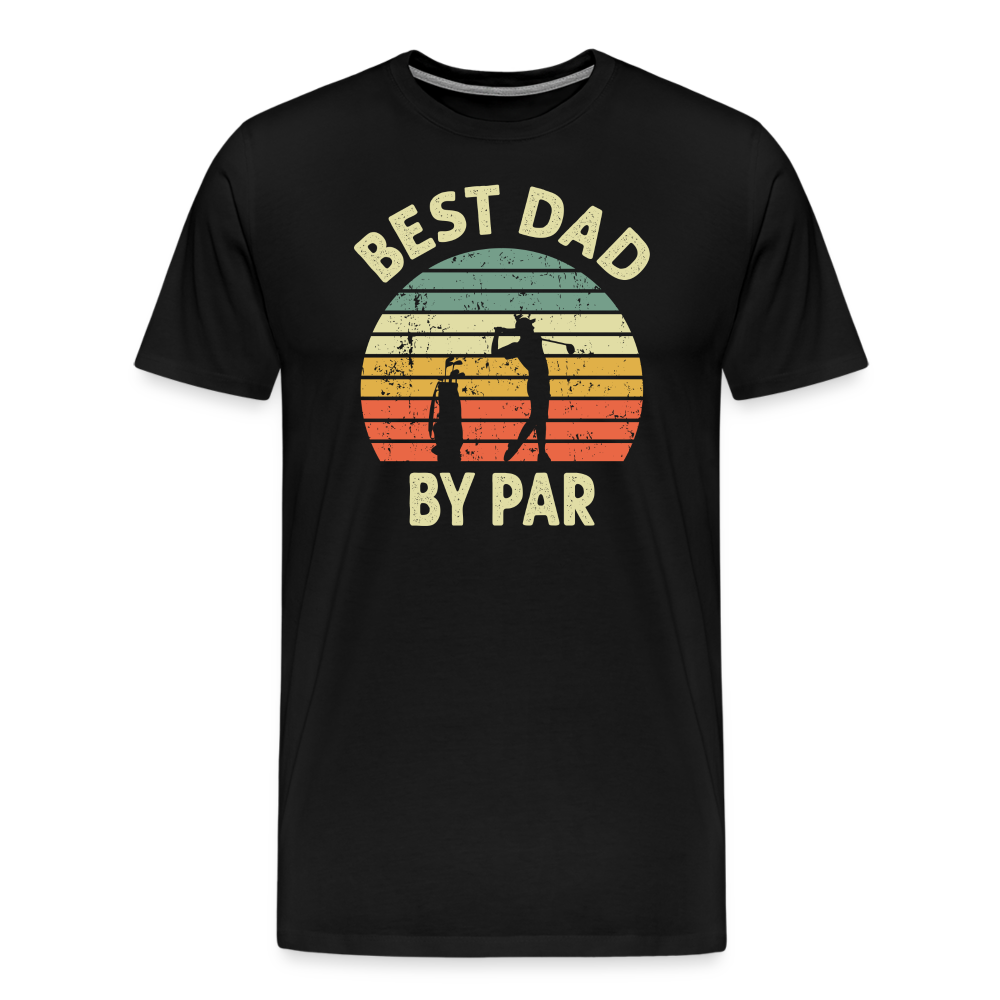 Best Dad By Par Men's Premium T-Shirt - black