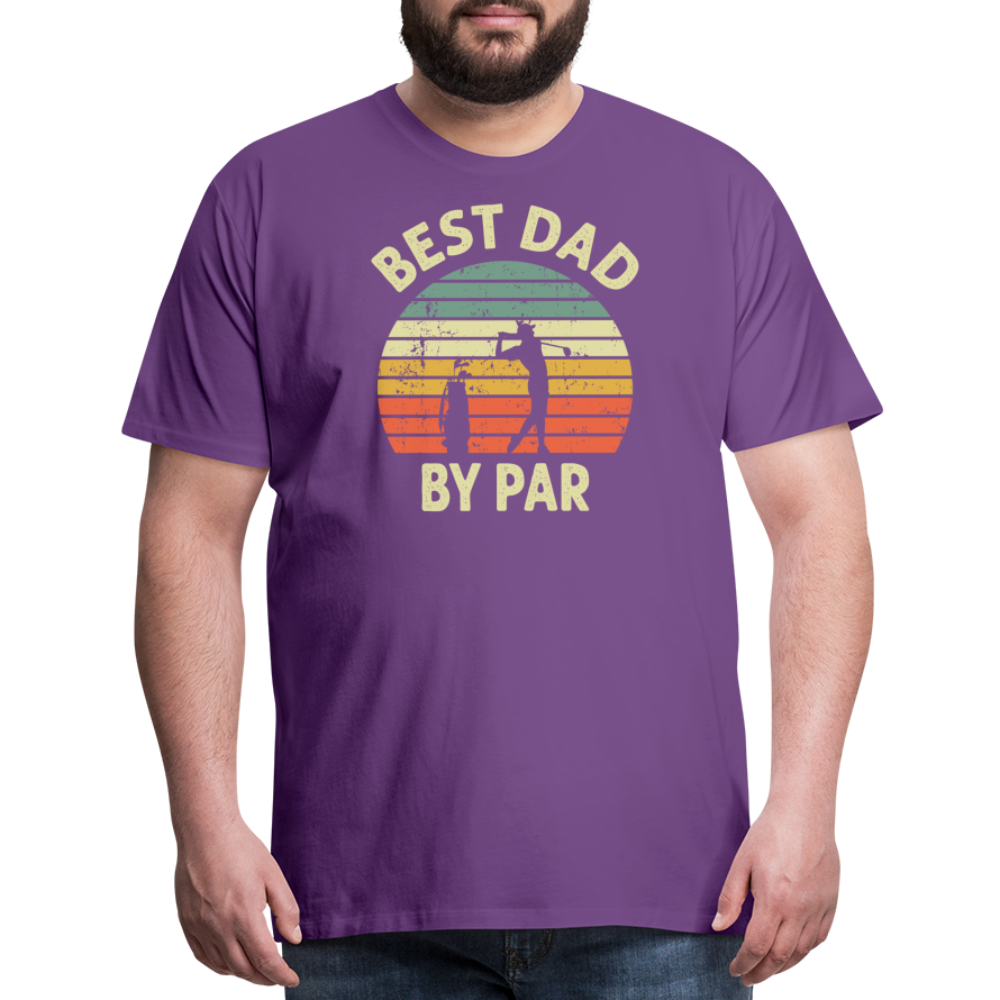 Best Dad By Par Men's Premium T-Shirt - purple