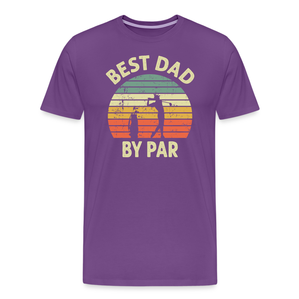 Best Dad By Par Men's Premium T-Shirt - purple