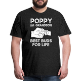 Poppy and Grandson Best Buds for Life Men's Premium T-Shirt - charcoal grey