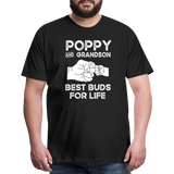 Poppy and Grandson Best Buds for Life Men's Premium T-Shirt - black