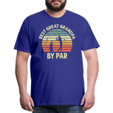 Best Great Grandpa By Par Men's Premium T-Shirt - royal blue