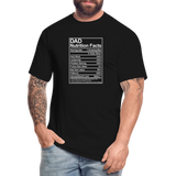 Dad Nutrition Facts Men's Tall T-Shirt - black