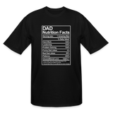 Dad Nutrition Facts Men's Tall T-Shirt - black