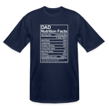 Dad Nutrition Facts Men's Tall T-Shirt - navy