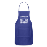 Daddy Masa the Man the Myth the Legend Adjustable Apron - royal blue
