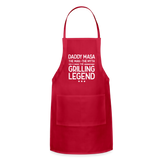 Daddy Masa the Man the Myth the Legend Adjustable Apron - red
