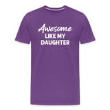 Awesome Like My Daughter Men's Premium T-Shirt - purple