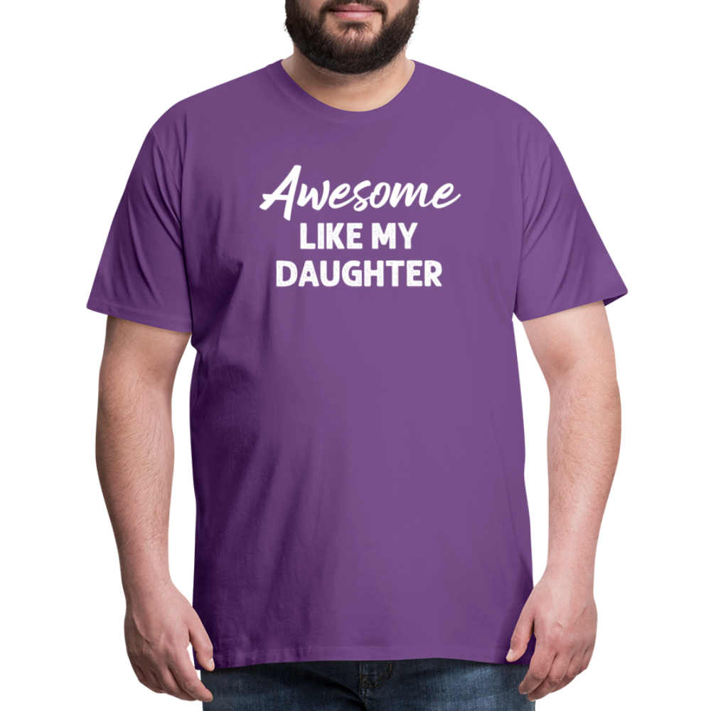 Awesome Like My Daughter Men's Premium T-Shirt - purple