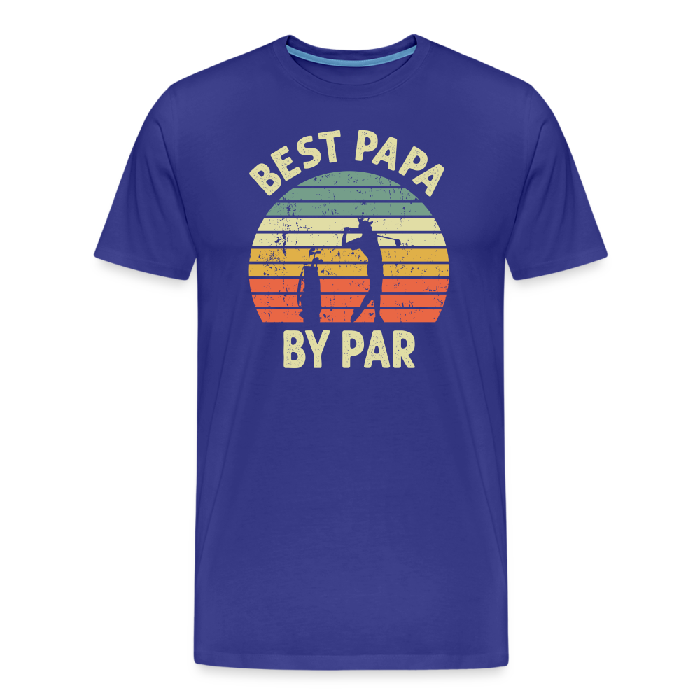 Best Papa By Par Men's Premium T-Shirt - royal blue