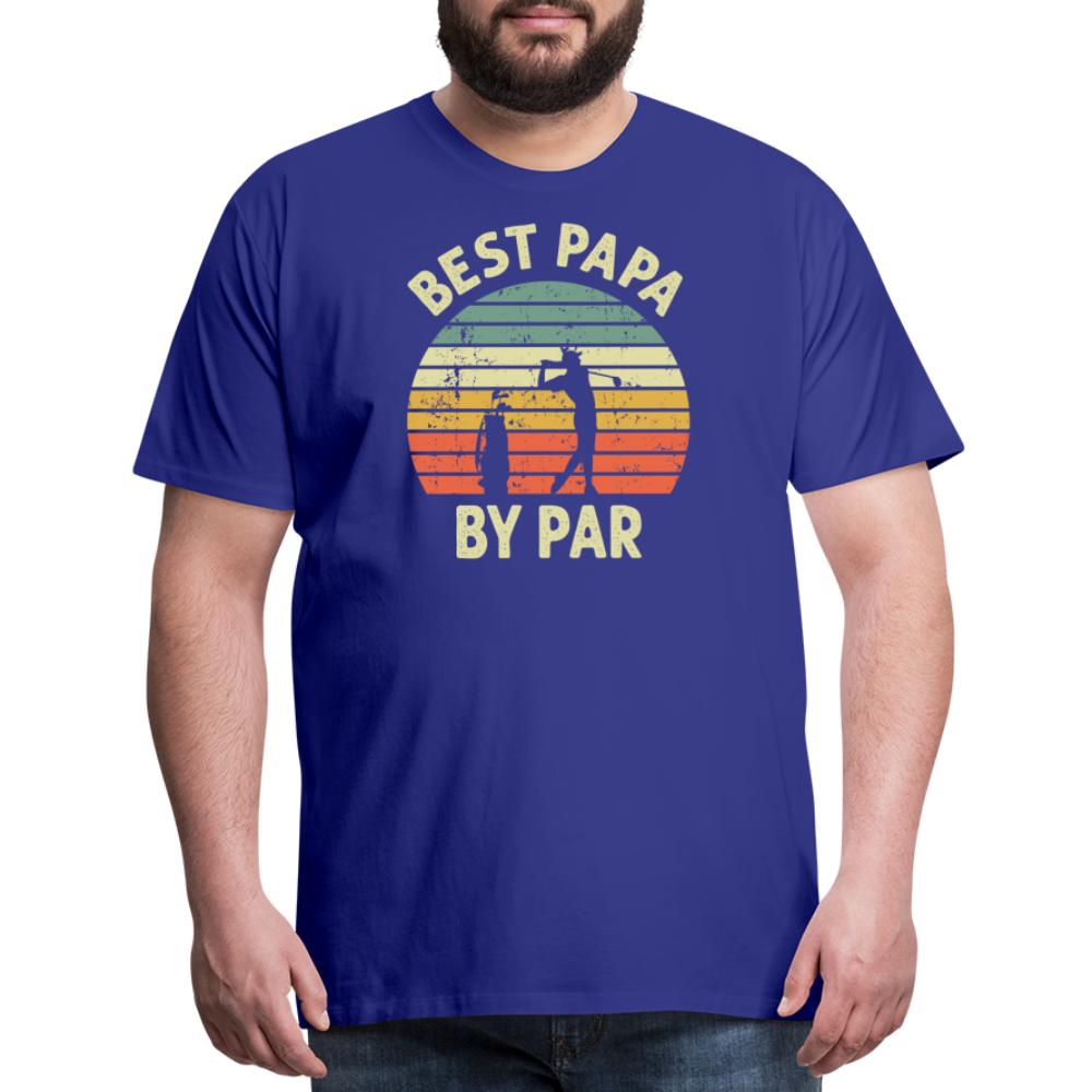 Best Papa By Par Men's Premium T-Shirt - royal blue