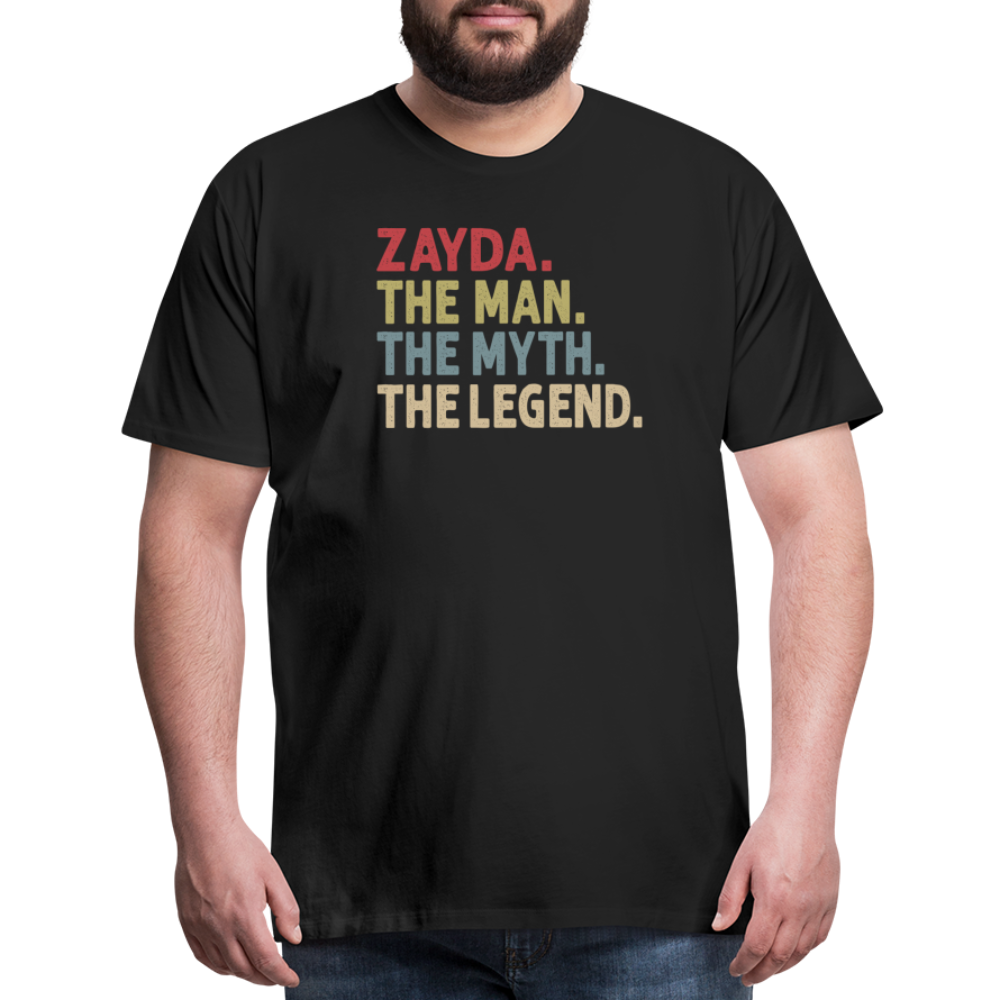Zayda the Man the Myth the Legend Men's Premium T-Shirt - black