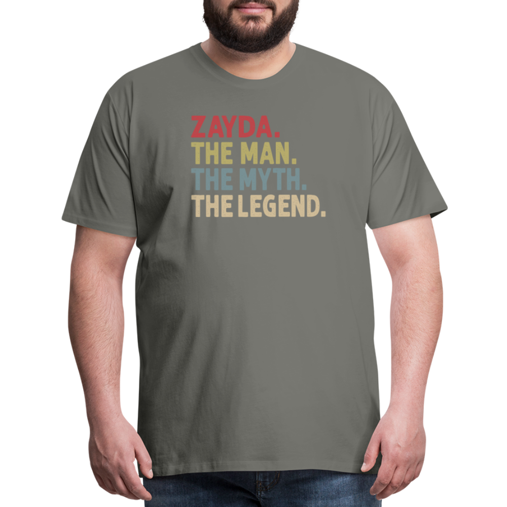 Zayda the Man the Myth the Legend Men's Premium T-Shirt - asphalt gray