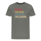 Zayda the Man the Myth the Legend Men's Premium T-Shirt - asphalt gray