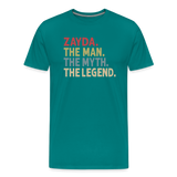Zayda the Man the Myth the Legend Men's Premium T-Shirt - teal