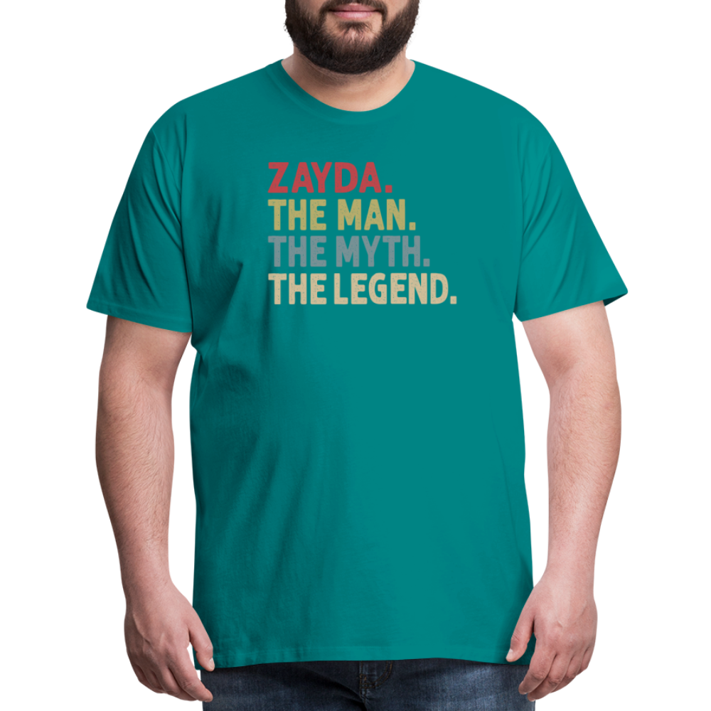 Zayda the Man the Myth the Legend Men's Premium T-Shirt - teal