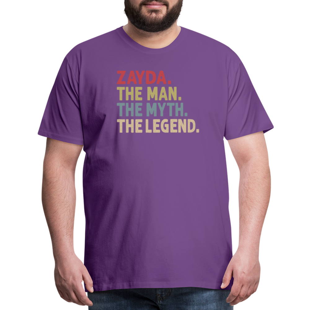 Zayda the Man the Myth the Legend Men's Premium T-Shirt - purple