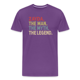 Zayda the Man the Myth the Legend Men's Premium T-Shirt - purple