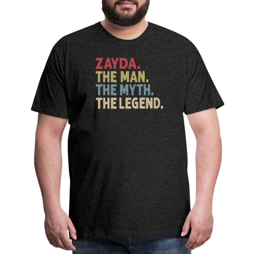 Zayda the Man the Myth the Legend Men's Premium T-Shirt - charcoal grey