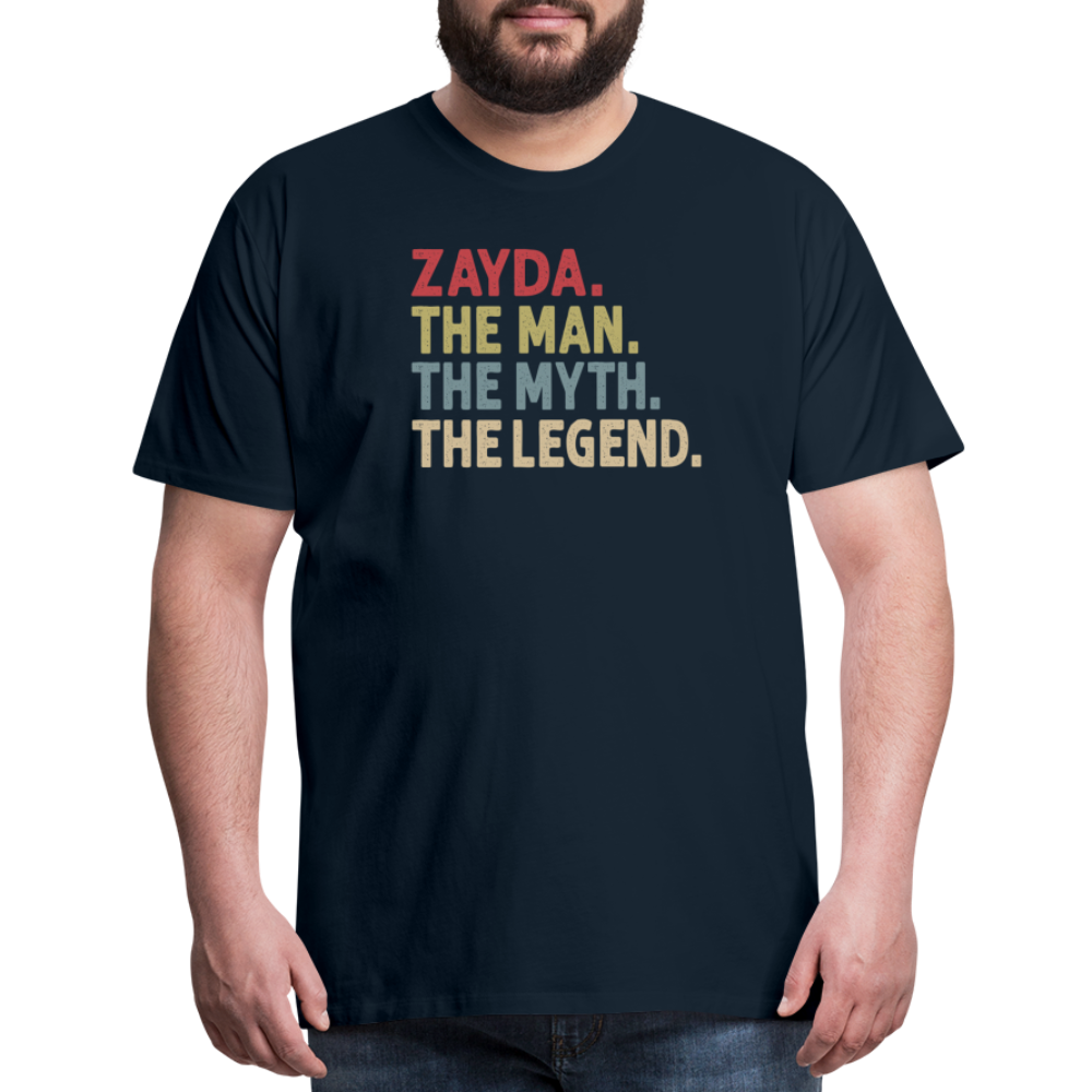 Zayda the Man the Myth the Legend Men's Premium T-Shirt - deep navy