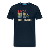 Zayda the Man the Myth the Legend Men's Premium T-Shirt - deep navy