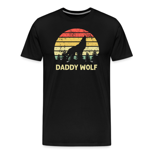 Daddy Wolf Men's Premium T-Shirt - black