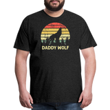 Daddy Wolf Men's Premium T-Shirt - charcoal grey