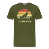 Daddy Wolf Men's Premium T-Shirt - olive green