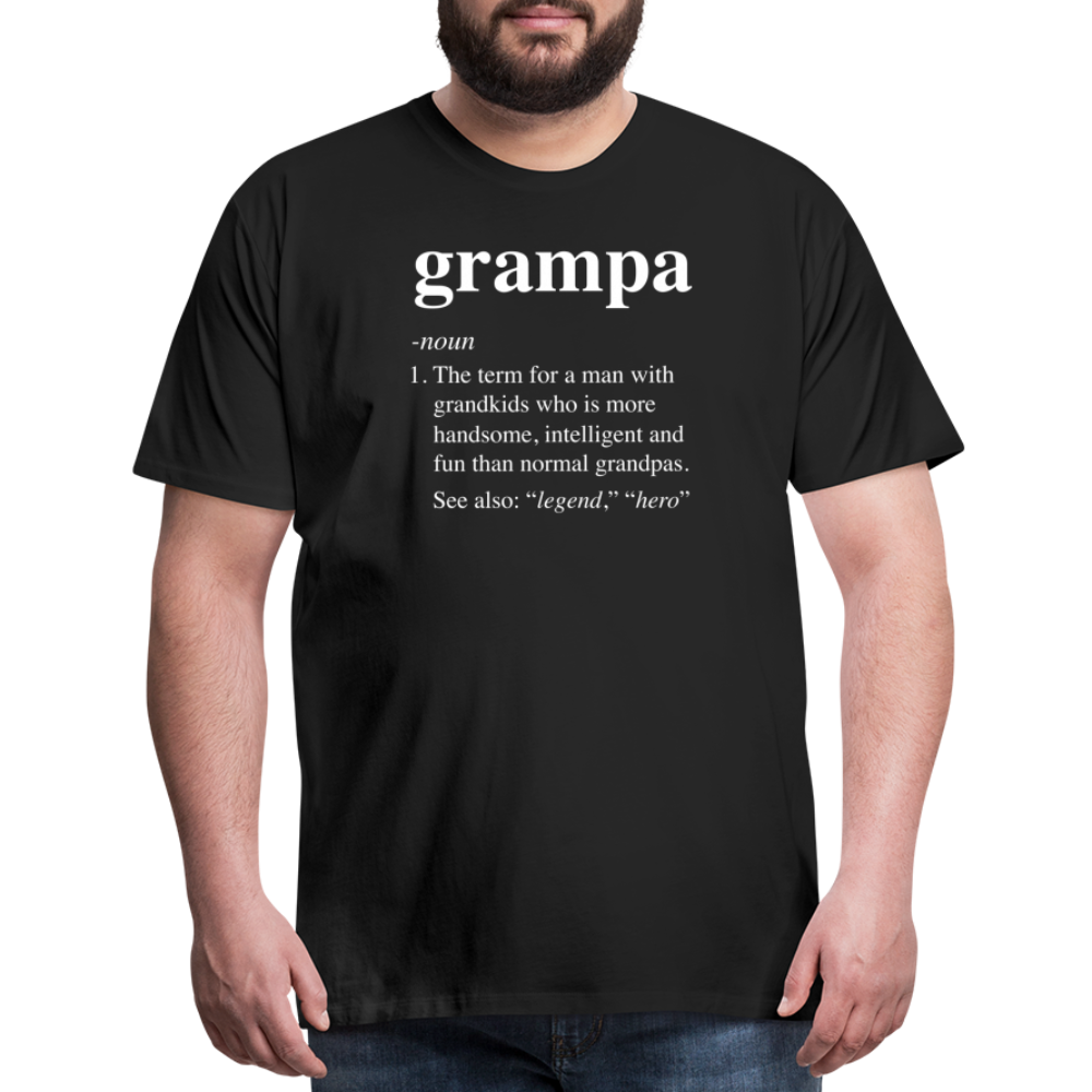 Grampa Definition Men's Premium T-Shirt - black