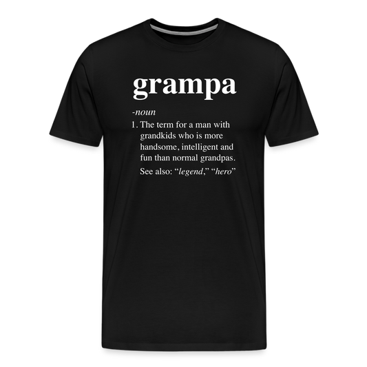 Grampa Definition Men's Premium T-Shirt - black
