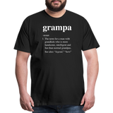 Grampa Definition Men's Premium T-Shirt - black