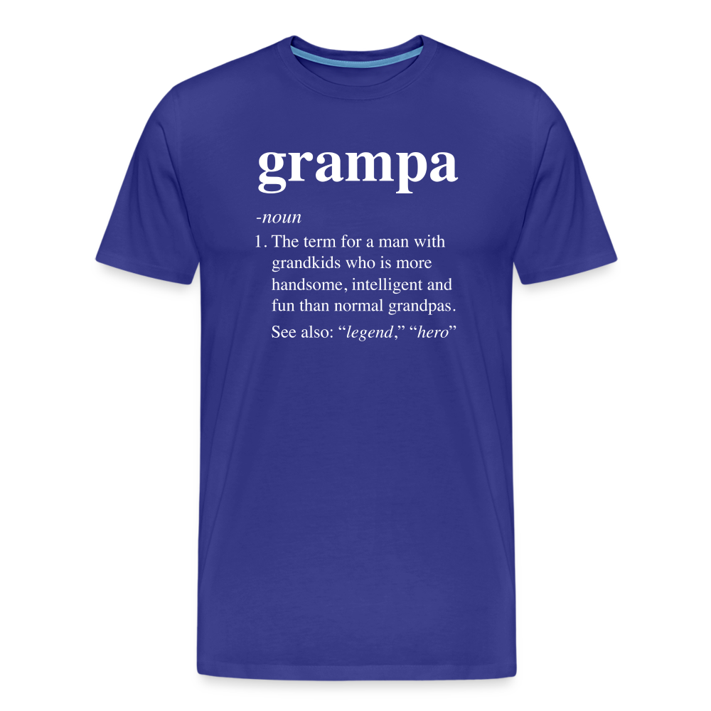 Grampa Definition Men's Premium T-Shirt - royal blue
