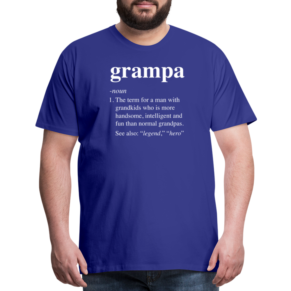 Grampa Definition Men's Premium T-Shirt - royal blue
