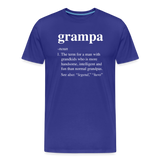 Grampa Definition Men's Premium T-Shirt - royal blue