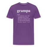 Grampa Definition Men's Premium T-Shirt - purple