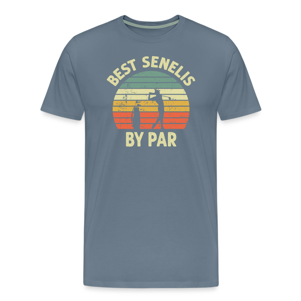 Best Senelis By Par Men's Premium T-Shirt - steel blue