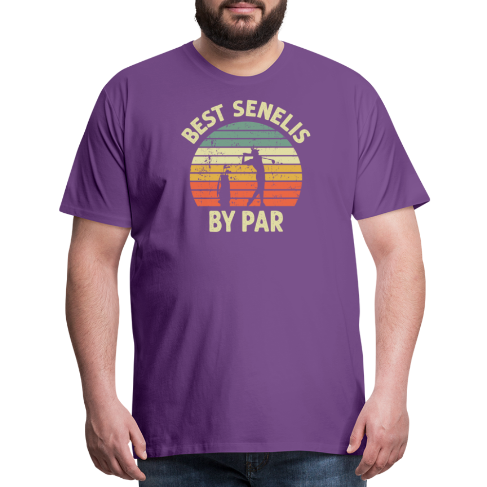 Best Senelis By Par Men's Premium T-Shirt - purple