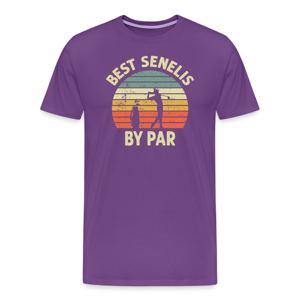 Best Senelis By Par Men's Premium T-Shirt - purple