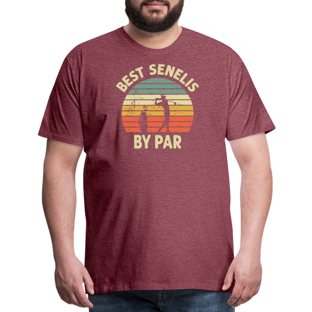 Best Senelis By Par Men's Premium T-Shirt - heather burgundy