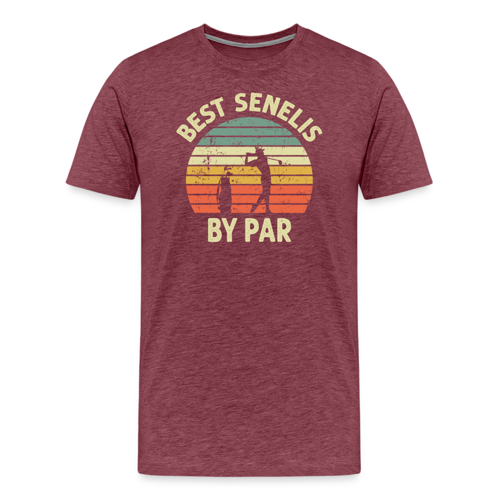 Best Senelis By Par Men's Premium T-Shirt - heather burgundy