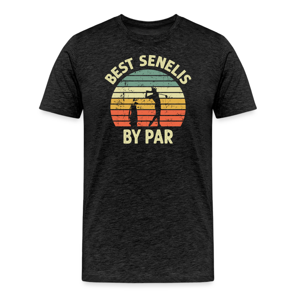 Best Senelis By Par Men's Premium T-Shirt - charcoal grey