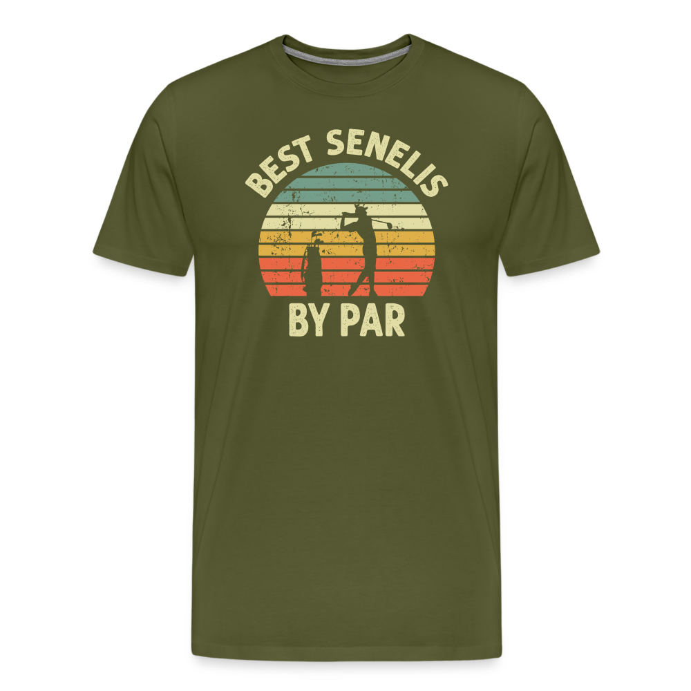 Best Senelis By Par Men's Premium T-Shirt - olive green
